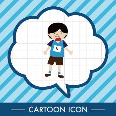 Basketbol oyuncu öğeleri vektör, eps simgesi öğesi