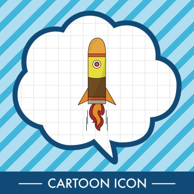 Uzay gemisi Tema öğeleri simge öğesi