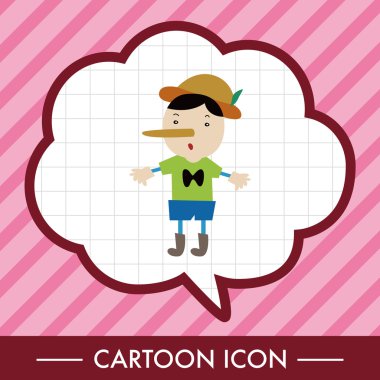 Pinokyo Tema öğeleri simge öğesi