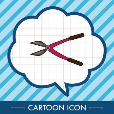 Bahçe makası Tema öğeleri simge öğesi