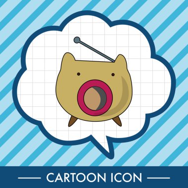 radyo Tema öğeleri vektör, eps simgesi öğesi