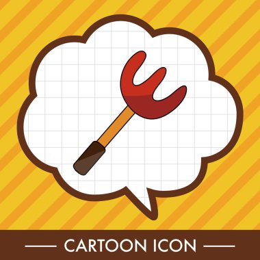 Bahçe küreği Tema öğeleri simge öğesi