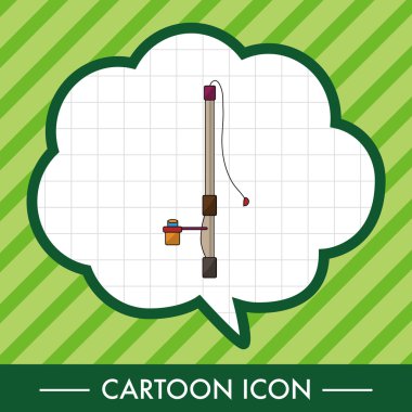 Balıkçılık çubuklar Tema öğeleri simge öğesi