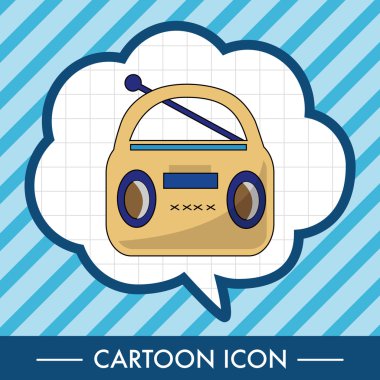 radyo Tema öğeleri vektör, eps simgesi öğesi