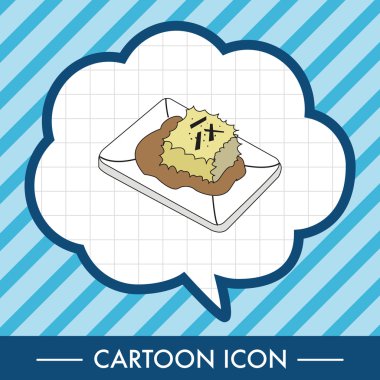 Japon yemekleri Tema tofu öğeleri vektör, eps simgesi öğesi