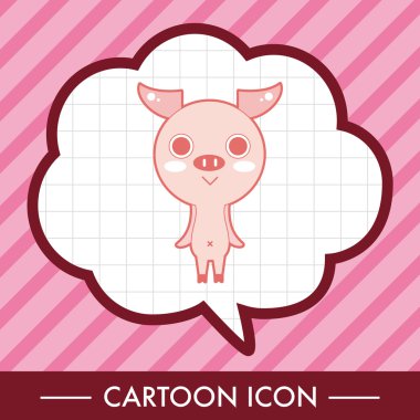 hayvan domuz çizgi film Tema öğeleri simge öğesi