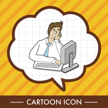 Ofis çalışanları Tema öğeleri simge öğesi