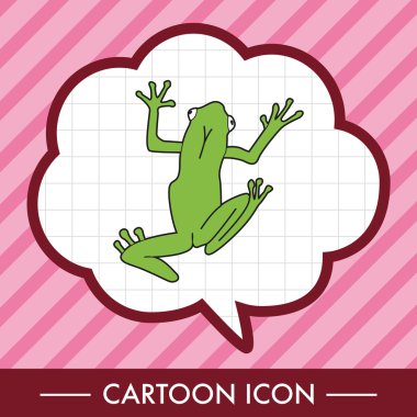 hayvan kurbağa çizgi film Tema öğeleri simge öğesi