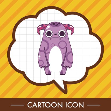 canavar çizgi film Tema öğeleri vecotr, eps simgesi öğesi