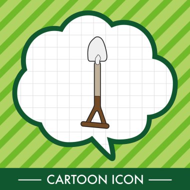 iş aracı kürek Tema öğeleri vektör, eps simgesi öğesi