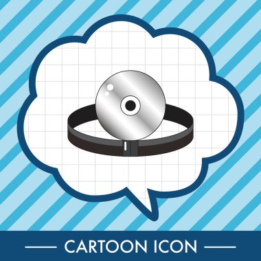 Hastane Tema stetoskop öğeleri vektör, eps simgesi öğesi