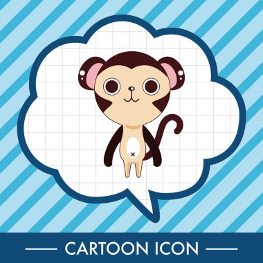 hayvan maymun çizgi film Tema öğeleri simge öğesi