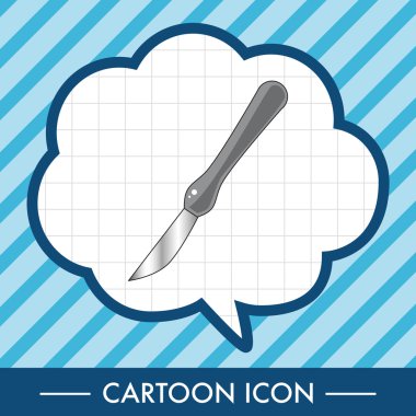 Hastane Tema neşter öğeleri vektör, eps simgesi öğesi