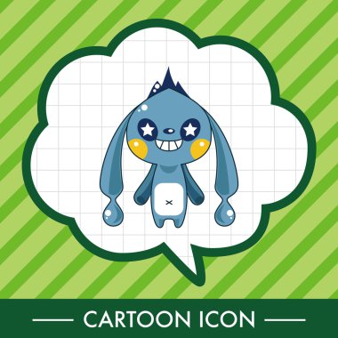 canavar çizgi film Tema öğeleri vecotr, eps simgesi öğesi