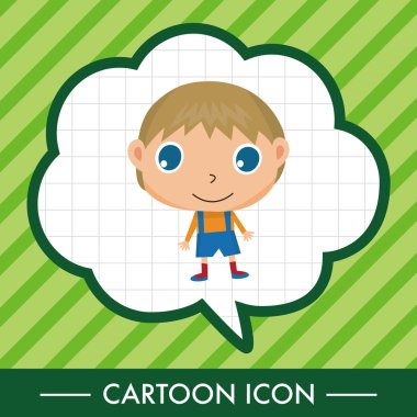 Öğrenci çizgi film Tema öğeleri simge öğesi