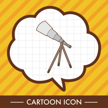 Tema öğeleri vektör, teleskop eps simgesi öğe alanı