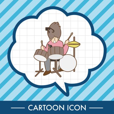 Müzisyenler Tema öğeleri vektör, eps simgesi öğesi