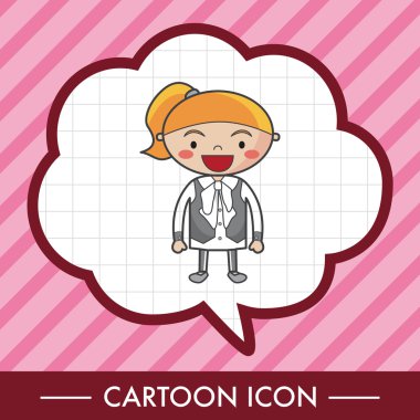 Aile kız karakter Tema elments simgesi öğesi