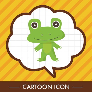 hayvan kurbağa çizgi film Tema öğeleri simge öğesi