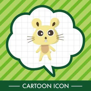 hayvan fare çizgi film Tema öğeleri simge öğesi