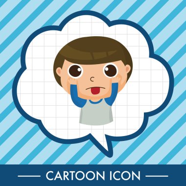 Öğrenci çizgi film Tema öğeleri simge öğesi