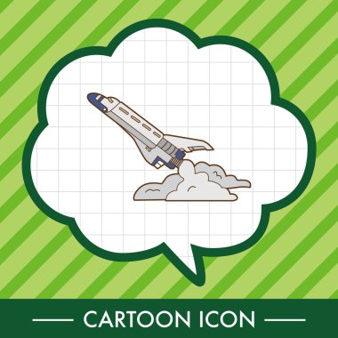 Uzay gemisi Tema öğeleri vektör, eps simgesi öğesi