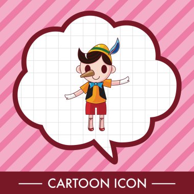 Pinokyo Tema öğeleri simge öğesi