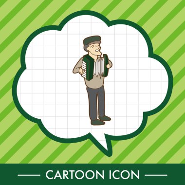 Müzisyenler Tema öğeleri vektör, eps simgesi öğesi