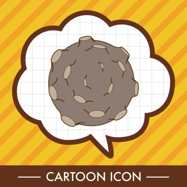 Boşluk göktaşı Tema öğesi vektör, eps simgesi öğesi