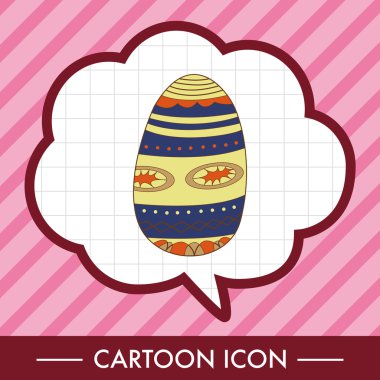 Paskalya yumurta Tema öğeleri vektör, boyama eps simgesi öğesi