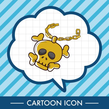 Rock tarzı kolye Tema öğeleri simge öğesi