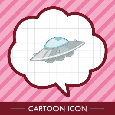 Boşluk Ufo Tema öğeleri vektör, eps simgesi öğesi