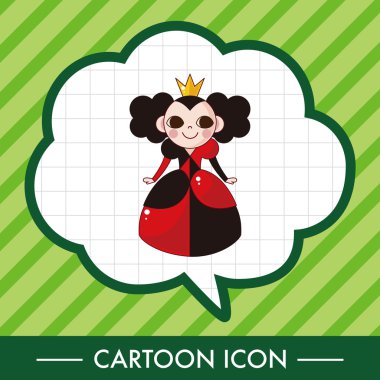 Alice Harikalar Diyarında Tema öğeleri simge öğesi