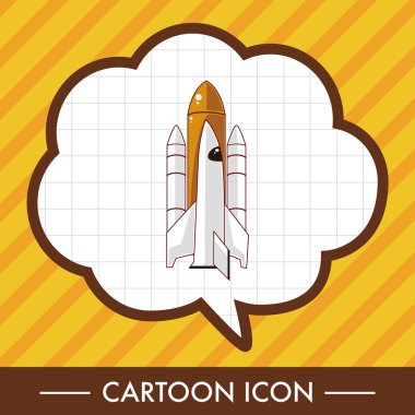 Uzay gemisi Tema öğeleri vektör, eps simgesi öğesi