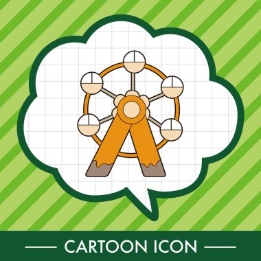 Dönme dolap Tema öğeleri simge öğesi