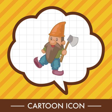 Cüceler Tema öğeleri simge öğesi