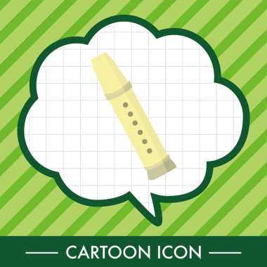 müzik flüt Tema öğeleri vektör, eps simgesi öğesi