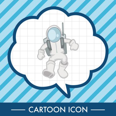 Tema öğeleri vektör, astronot eps10 simgesi öğe alanı