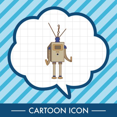 Robot Tema öğeleri vektör, eps simgesi öğesi