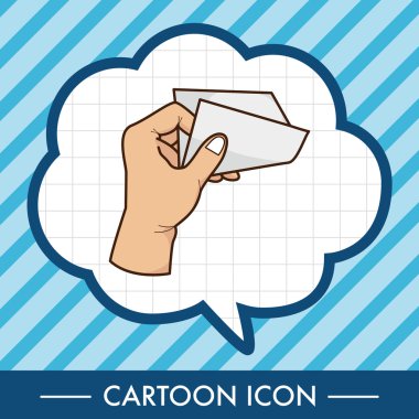 Kağıt Tema öğeleri vektör, eps simgesi öğe tutan el