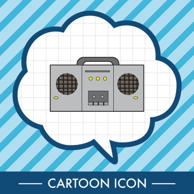 ses kaydedici Tema öğeleri vektör, rock müzik eps simgesi öğesi