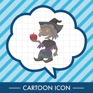 tuhaf canavar cadı Tema öğeleri simge öğesi