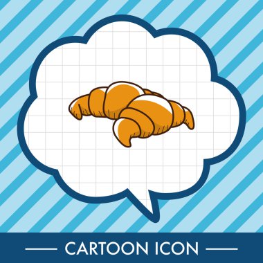 Paris Tema öğeleri vektör ekmek ve süt, eps simgesi öğesi