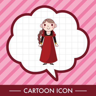 çizgi film karakteri kişi tema öğeleri simge öğesi