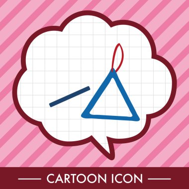 müzik üçgen Tema öğeleri vektör, eps simgesi öğesi