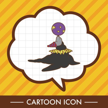 sirk hayvan Tema öğeleri vektör, eps simgesi öğesi