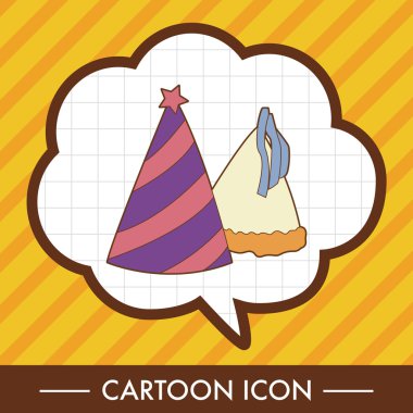 doğum günü şapkası Tema öğeleri vektör, eps simgesi öğesi