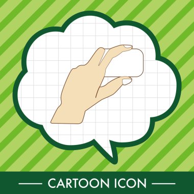 Kağıt Tema öğeleri vektör, eps simgesi öğe tutan el