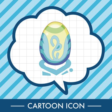 Paskalya yumurta Tema öğeleri vektör, boyama eps simgesi öğesi