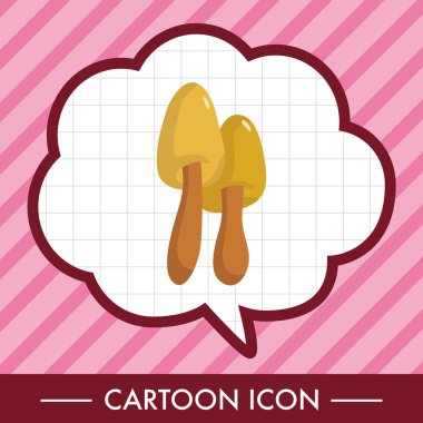 mantar karikatür Tema öğeleri vektör, eps simgesi öğesi